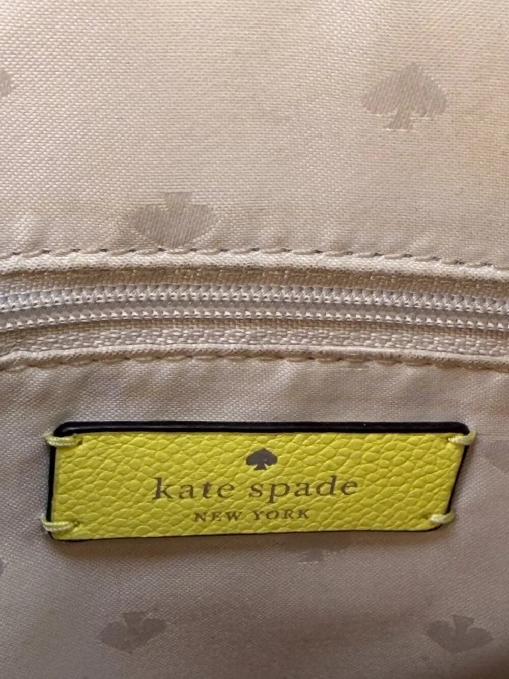 KATE SPADE Patterson Drive Yellow Domed Yellow Colorblock Handbag